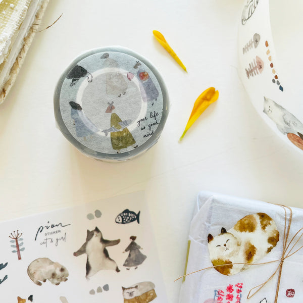Pion 2015 Washi Tape: Cat (PET)