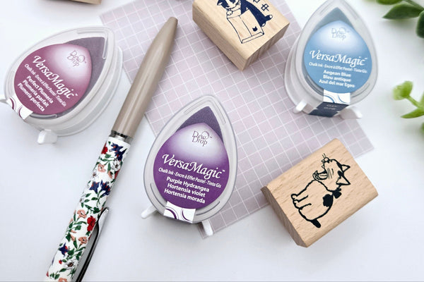Tsukineko Versa Magic Drop Ink Pad 4-color set: Jewel Box