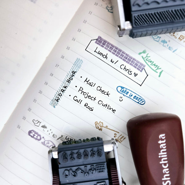 Shachihata Rotating Decoration Stamp mini