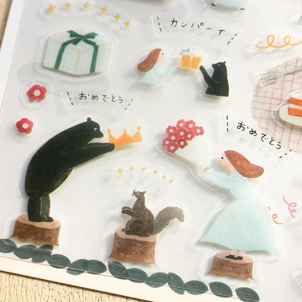 Cozyca x Necktie Clear Sticker: Birthday