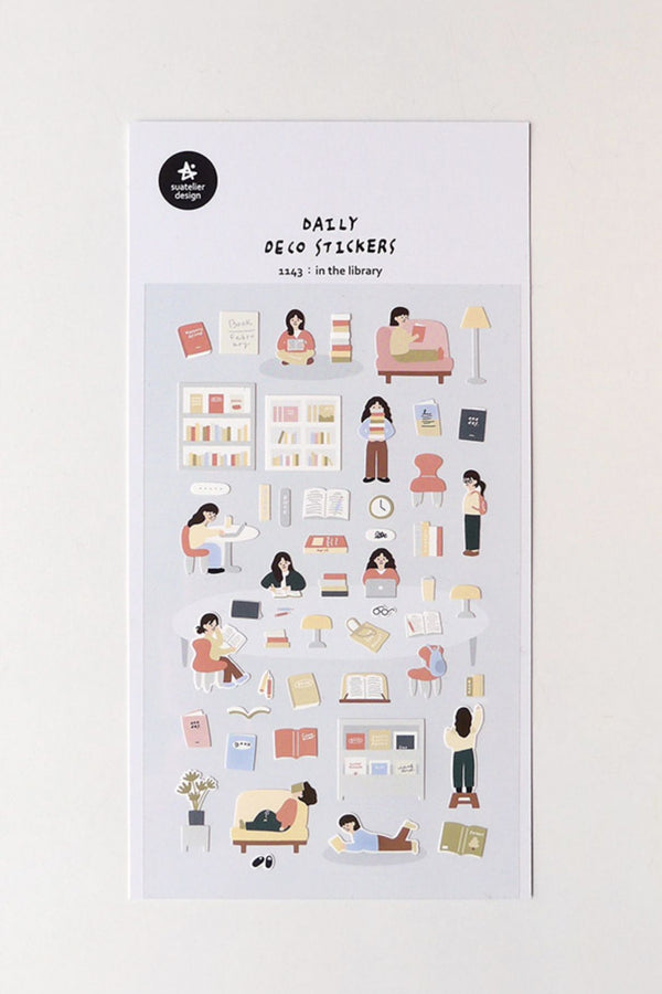 Suatelier Design x Daily Deco Sticker: In the Library