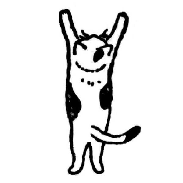 Kodomo No Kao I Love Stamp: Standing Petite Cat