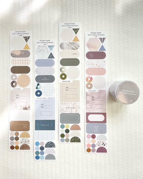 Pion 2015 Washi Tape: Sticky Note (Die Cut)
