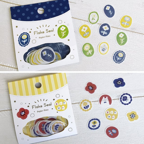 Papier Platz x Kurogoma Flake Sticker: Flowers