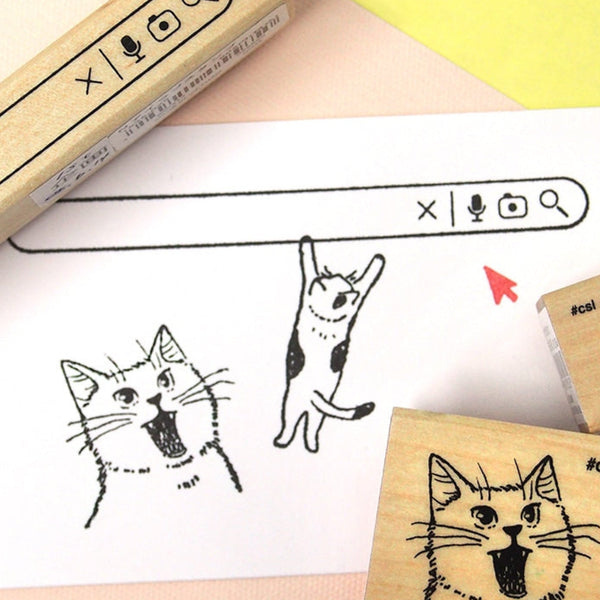 Kodomo No Kao I Love Stamp: Standing Petite Cat