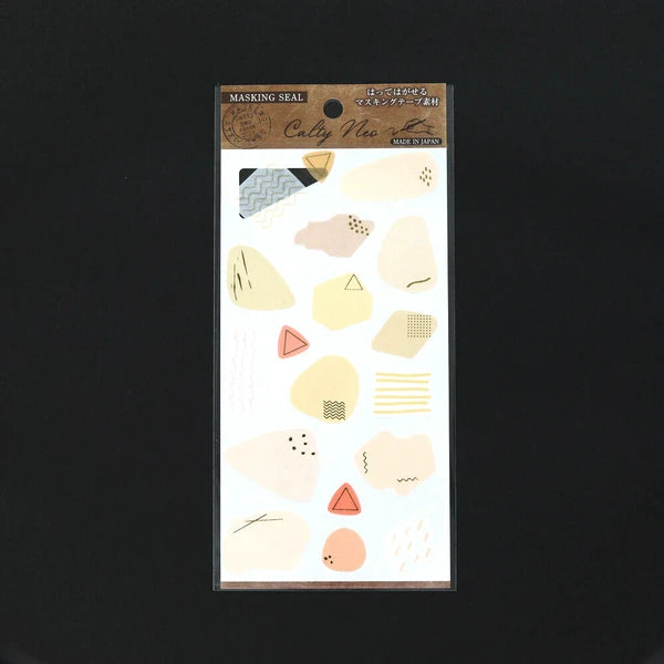 Kamiiso Sansyo Seal Neo Planner Stickers: Pink And Gold Foil