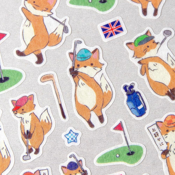 Sports Seal Sticker: Fox Golf