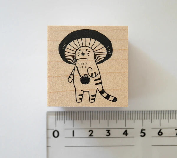 4legs Mushroom Cat Stamp: Good Thing Happened
