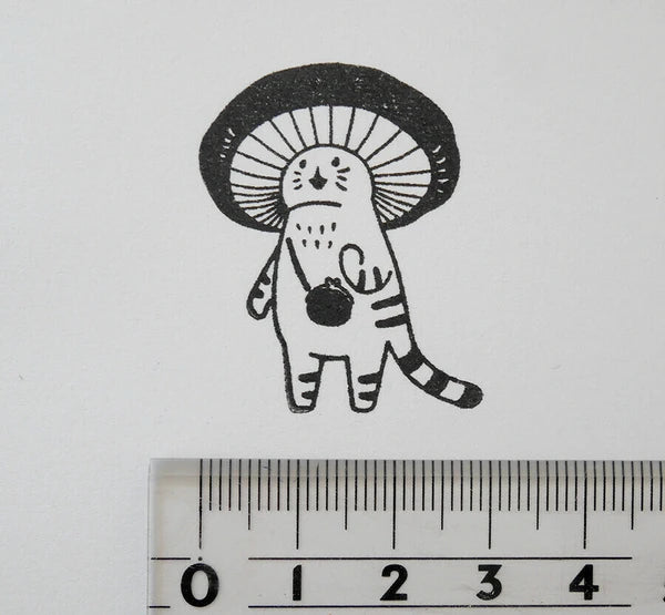 4legs Mushroom Cat Stamp: Good Thing Happened
