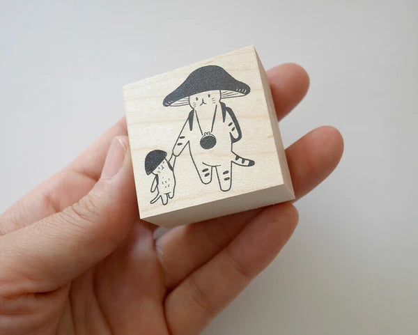 4legs Mushroom Cat Stamp: Nakayoshi