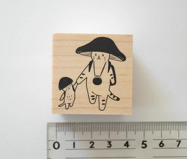 4legs Mushroom Cat Stamp: Nakayoshi
