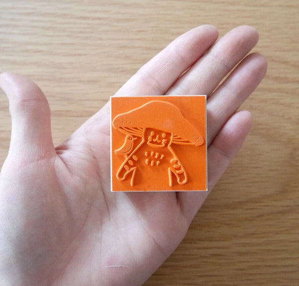 4leg Mushroom Cat Stamp: Hello!