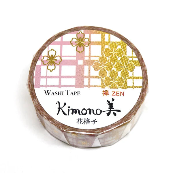Kamiiso Sansyo Kimono Washi Tape: Hanakoshi