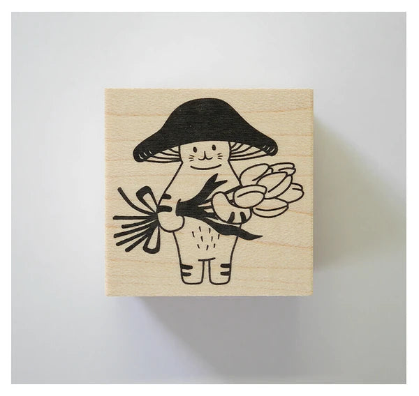 4legs Mushroom Cat Stamp: Thank You