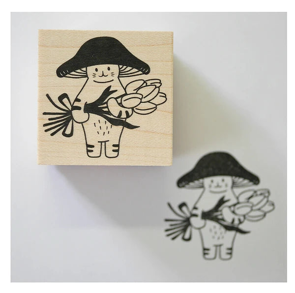 4legs Mushroom Cat Stamp: Thank You