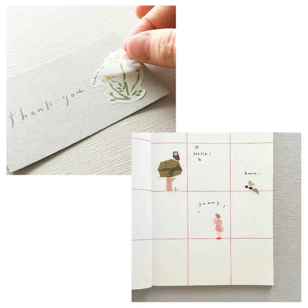 Kamiiso Sansyo X Tamura Miki Seal Stickers: Autumn Gold