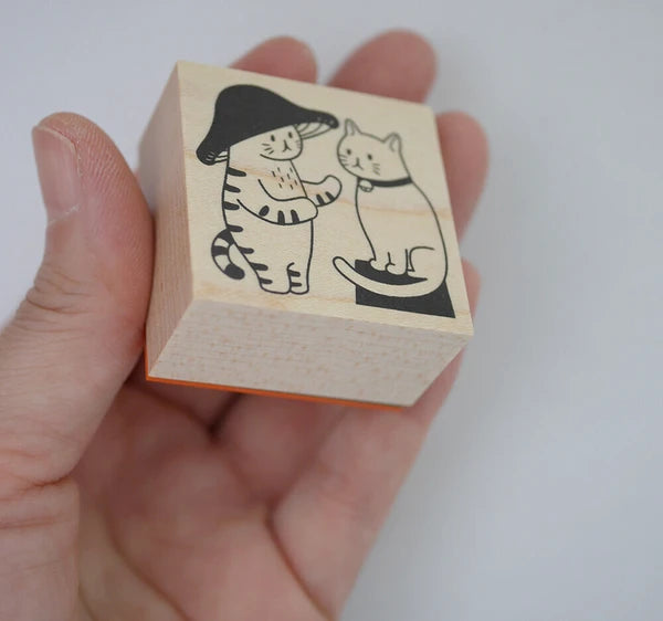 4leg Mushroom Cat Stamp: Not Good at Cat Language