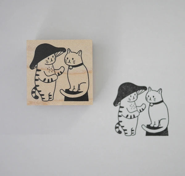 4leg Mushroom Cat Stamp: Not Good at Cat Language