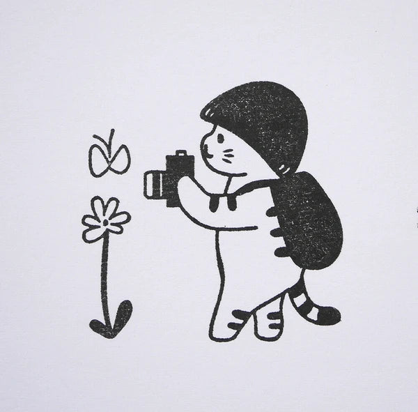 4legs Mushroom Cat Stamp: Let's Leave Your Memories Behind