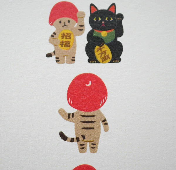 4legs Postcard: Bokino Mushroom Kitten