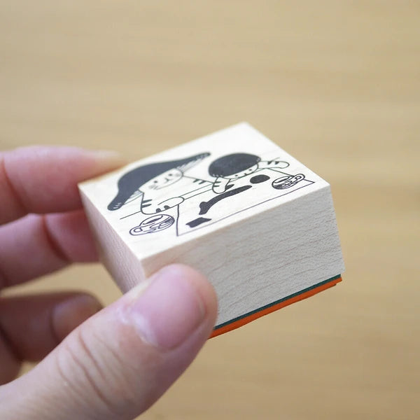4leg Mushroom Cat Stamp: Where Are You Going?