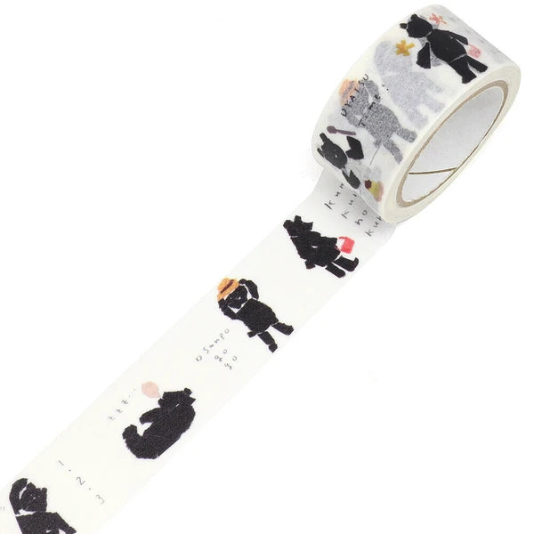 Kamiiso Sansyo x Miki Tamura Washi Tape: Kuma