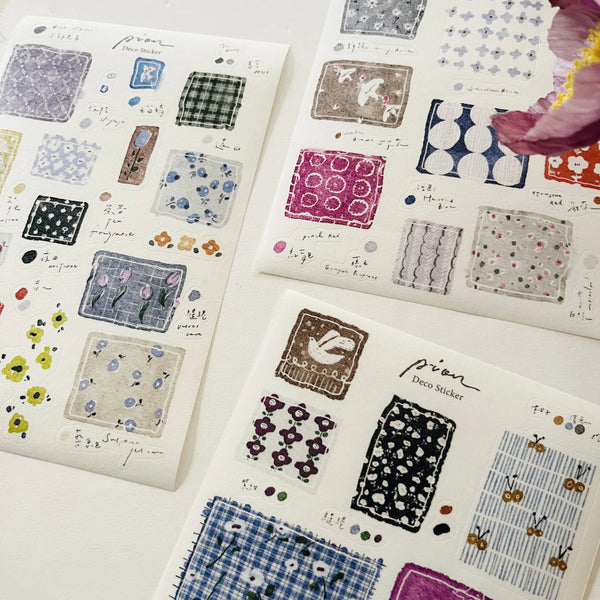 Pion 2015 Deco Sticker: Candy Paper (3 sheets)