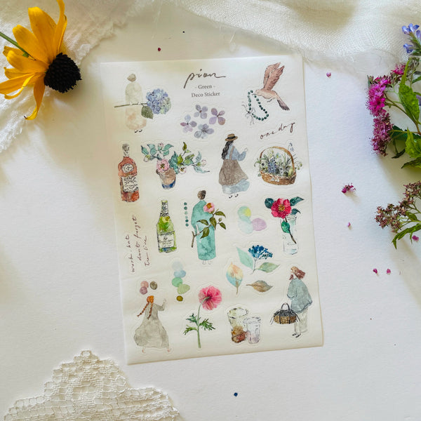 Pion 2015 Deco Sticker: Green