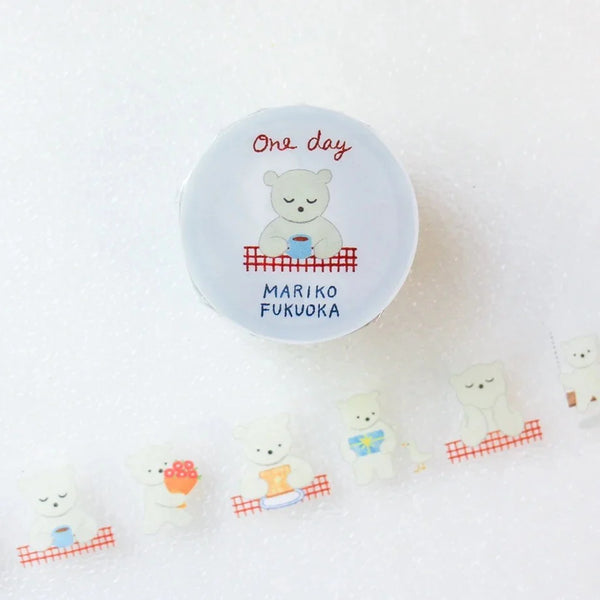 Cozyca x Mariko Fukuoka Clear Washi Tape: One Day