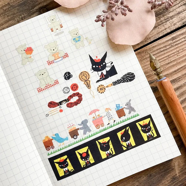 Cozyca x Mariko Fukuoka Clear Washi Tape: One Day