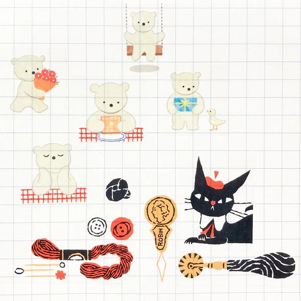 Cozyca x Mariko Fukuoka Clear Washi Tape: One Day