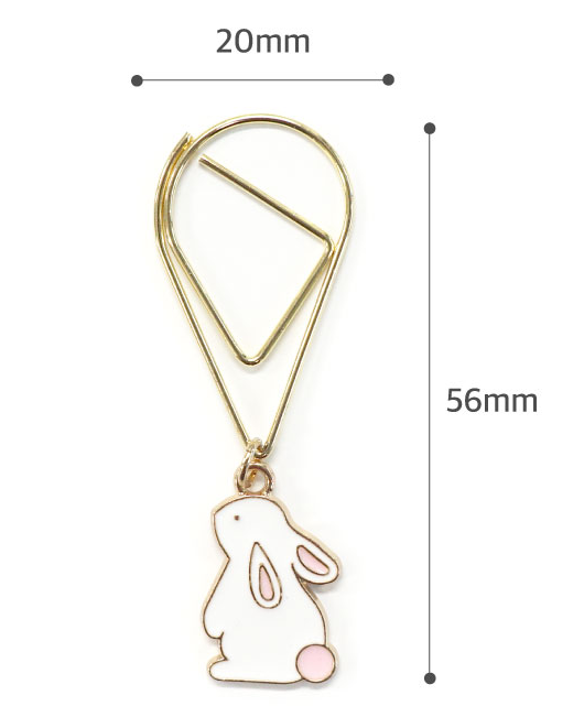 O-Check Design Book Clip: Rabbit