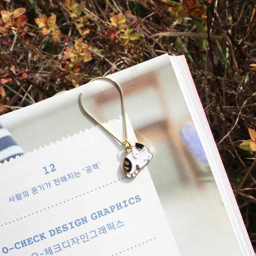O-Check Design Book Clip: Spotted Cat