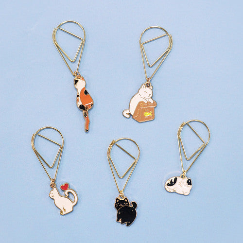 O-Check Design Book Clip: Spotted Cat