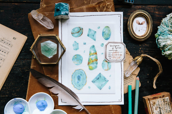 OURS Turquoise Blue Transfer Sticker