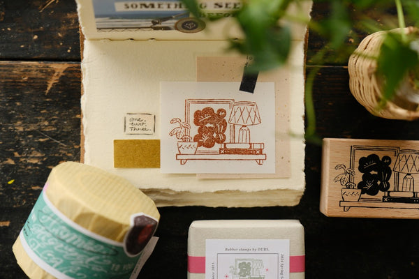 OURS On the Wall Rubber Stamp