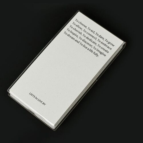 Paperian: LISTS to LIVE BY 3-Row Daily Handy Planner