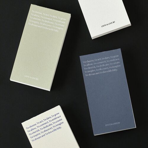 Paperian: LISTS to LIVE BY 3-Row Daily Handy Planner