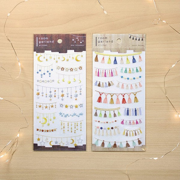 Mind Wave Room Garland Sticker: Star Ornament