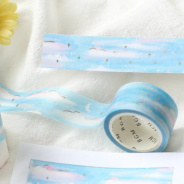 BGM Washi Tape: Pastel Clouds