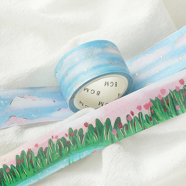 BGM Washi Tape: Pastel Clouds
