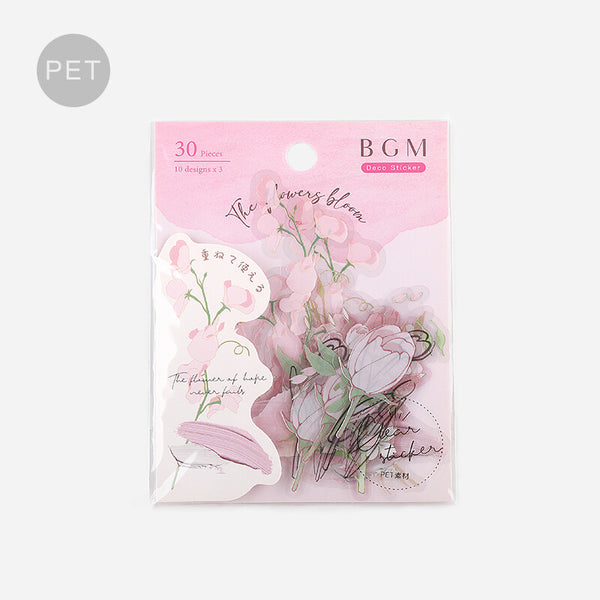 BGM Deco Sticker Flower Clear sticker: Blossom Pink