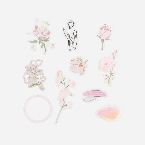 BGM Deco Sticker Flower Clear sticker: Blossom Pink
