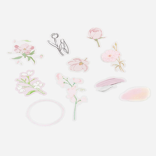 BGM Deco Sticker Flower Clear sticker: Blossom Pink