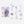 BGM Deco Sticker Flower Clear sticker: Blossom Purple