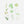 BGM Deco Sticker Flower Clear sticker: Blossom Green