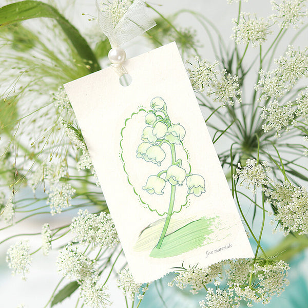 BGM Deco Sticker Flower Clear sticker: Blossom Green