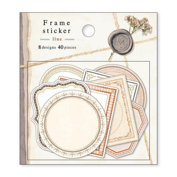Mind Wave Frame Sticker:  Line