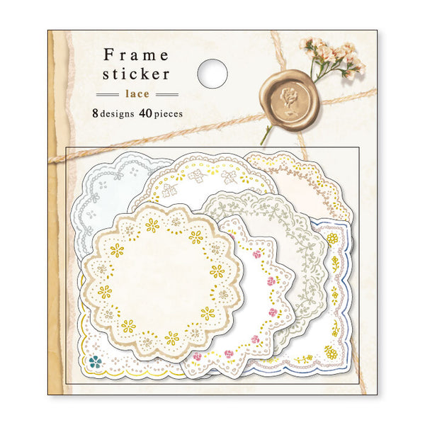 Mind Wave Frame Sticker:  Lace
