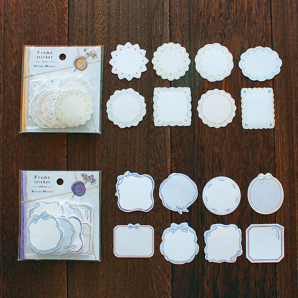 Mind Wave Frame Sticker:  Lace